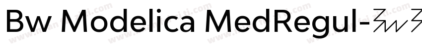 Bw Modelica MedRegul字体转换